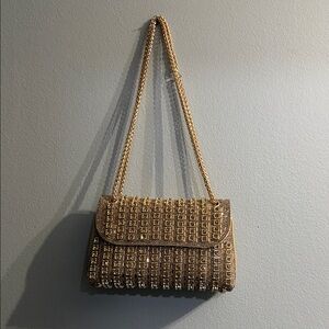Elegant Gold Chain Shoulder Bag